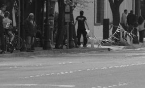 Red cyclist